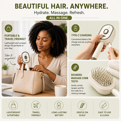 Givéra HydraTouch™ Electric Spray Hair Brush
