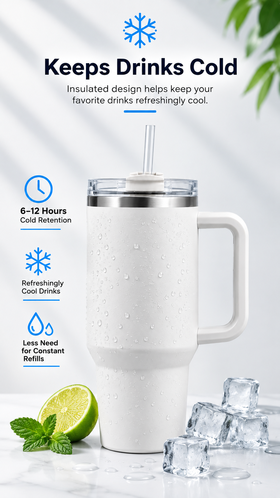 GIVÉRA™ HydraFlow 1200ml Insulated Tumbler