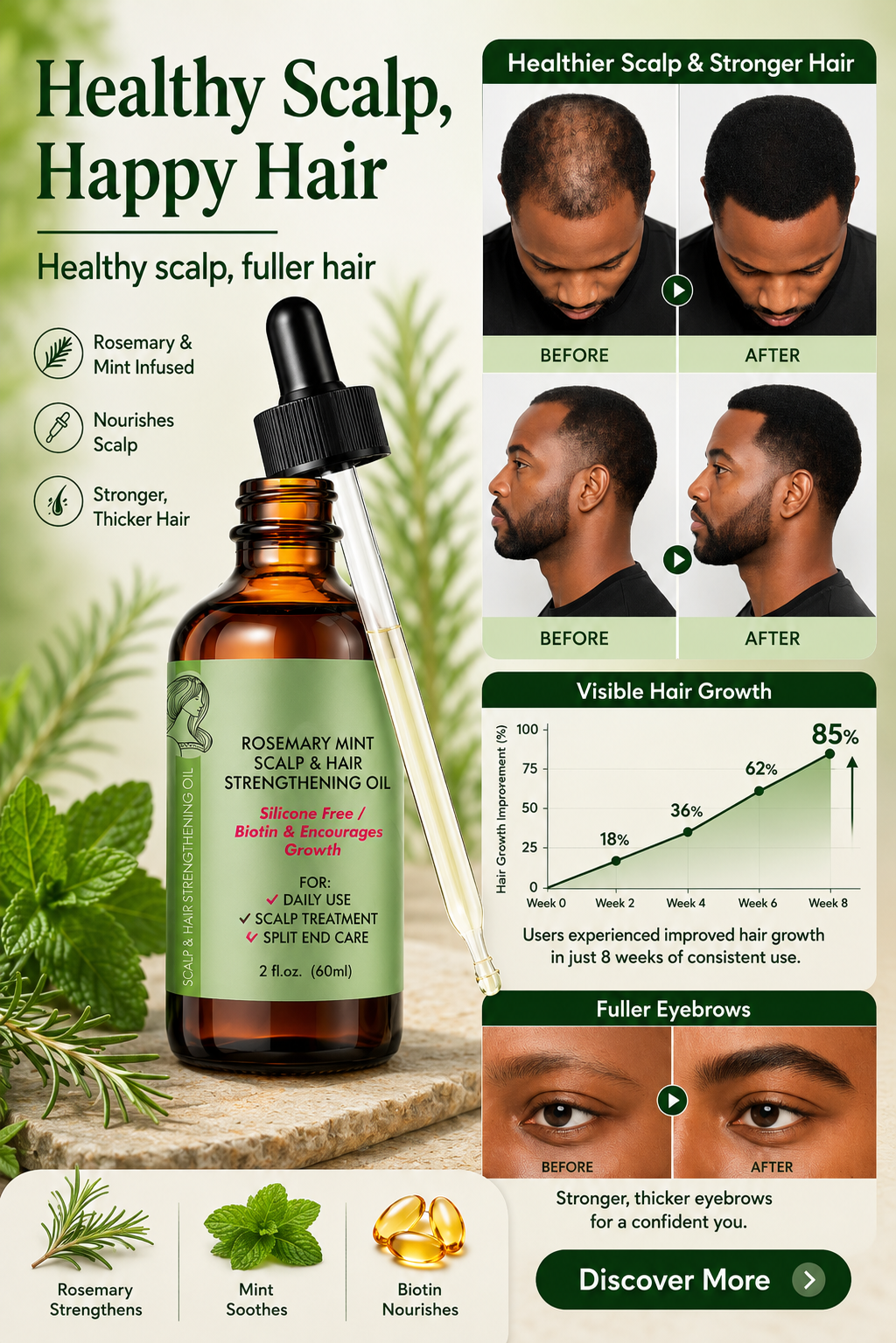 Givéra Rosemary Mint Oil™ – Root Nourishing Hair & Scalp Elixir