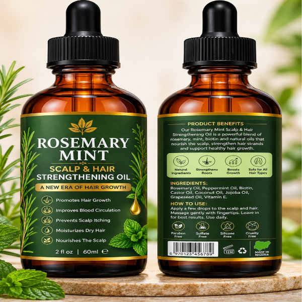 Givéra Rosemary Mint Oil™ – Root Nourishing Hair & Scalp Elixir