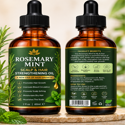 Givéra Rosemary Mint Oil™ – Root Nourishing Hair & Scalp Elixir